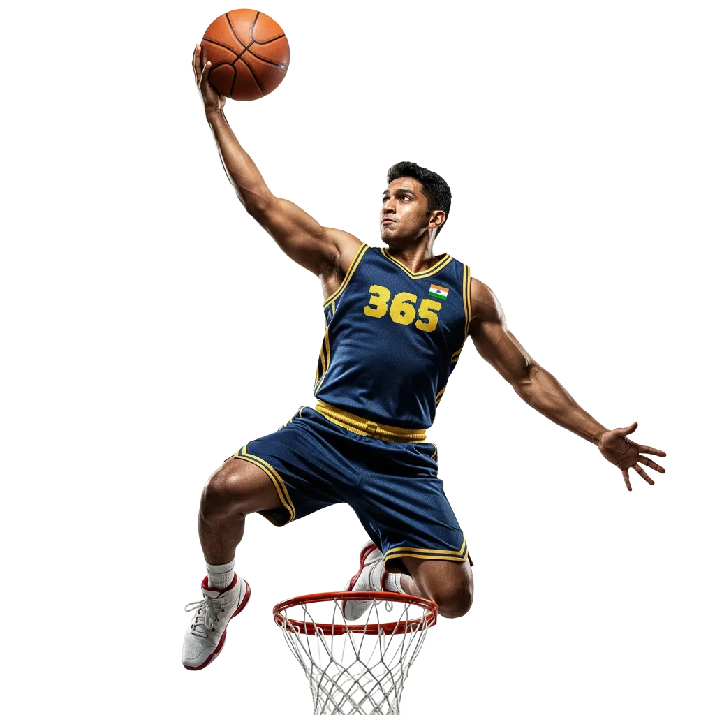 Bet365 basketball betting in India with NBA/EuroLeague odds, live markets, Bet Builder, and INR deposits via UPI.