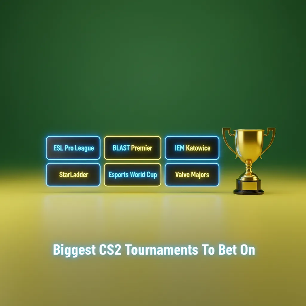 Top CS2 tournaments for betting: ESL Pro League, BLAST Premier, IEM Katowice, IEM Cologne, Valve Majors, Esports World Cup