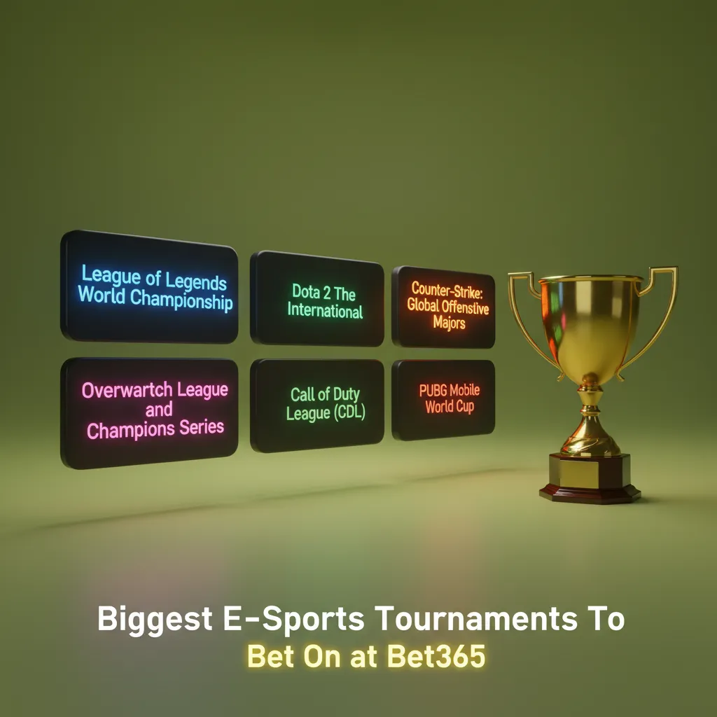 Bet365 esports: top tournaments to bet on—Dota 2 TI, CS2 IEM/BLAST, LoL Worlds/MSI, Valorant VCT, SC2, R6 Siege, MLBB.
