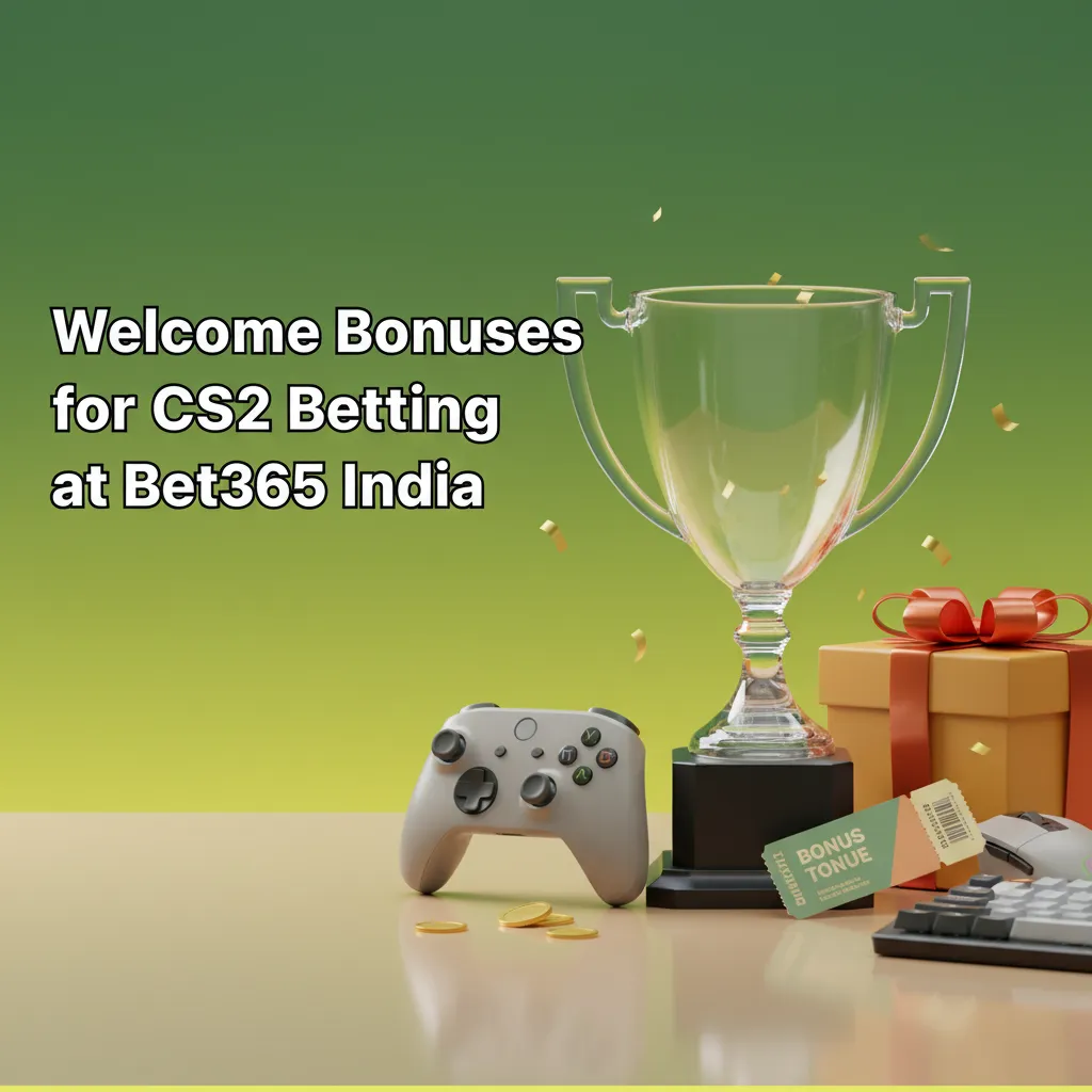 Bet365 India welcome bonus for CS2: Free bets up to ₹4,000. Steps to claim shown; terms and conditions apply.