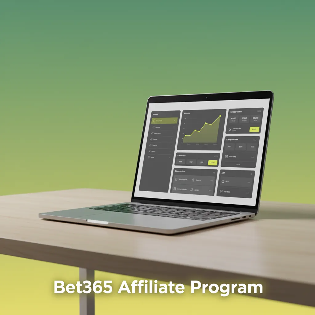 Bet365 Affiliate Program highlighting referral tracking, reporting, commission tiers, and regional terms.