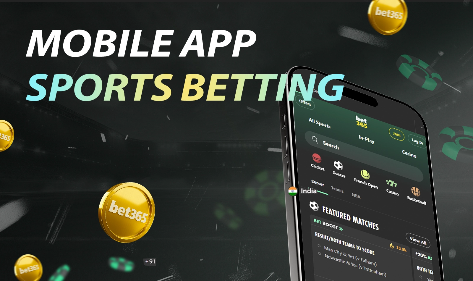 Placing sports wagers from the mobile interface