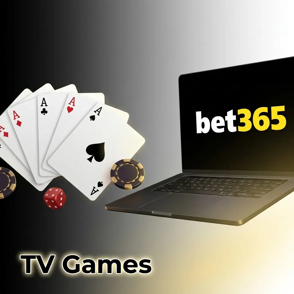 Bet365 TV Games section featuring Bet on Numbers, Lucky Numbers, and Poker Bet live studio game shows available 24/7